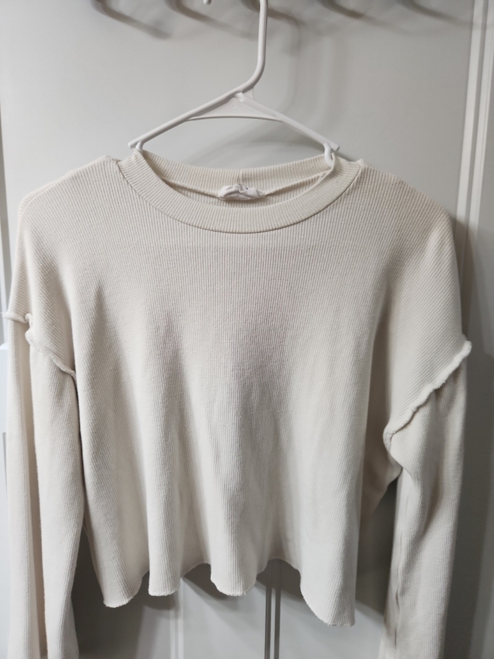 LNA Ribbed Knit Oversized Top - XS